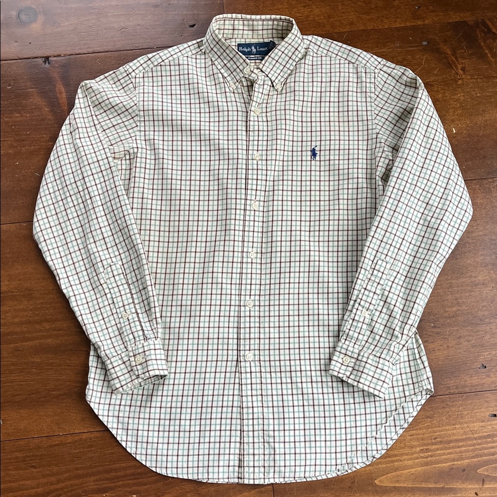 Ralph Lauren Classic Fit Long Sleeve Button Down Shirt - Sz M